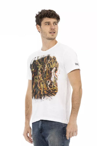Weißes Herren-T-Shirt aus Baumwolle