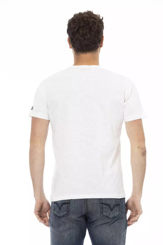 Weißes Herren-T-Shirt aus Baumwolle