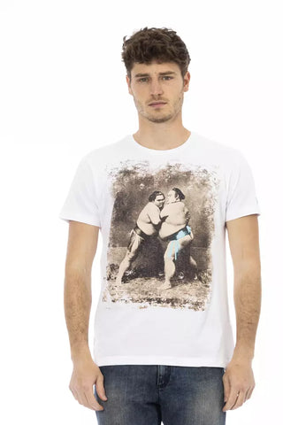 Weißes Herren-T-Shirt aus Baumwolle