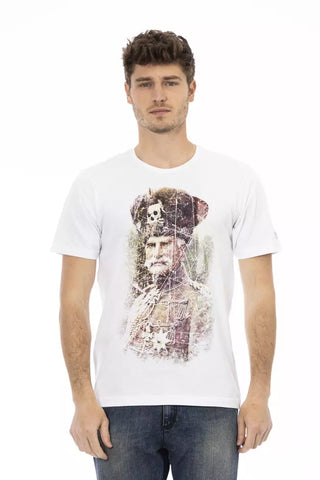 Weißes Herren-T-Shirt aus Baumwolle