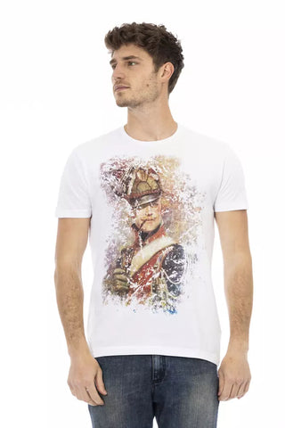 Weißes Baumwoll-T-Shirt