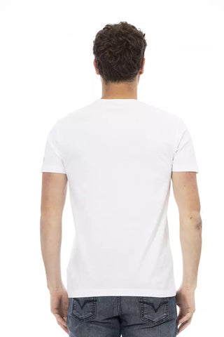 Weißes Baumwoll-T-Shirt
