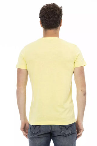 Gelbes Baumwoll-Herren-T-Shirt