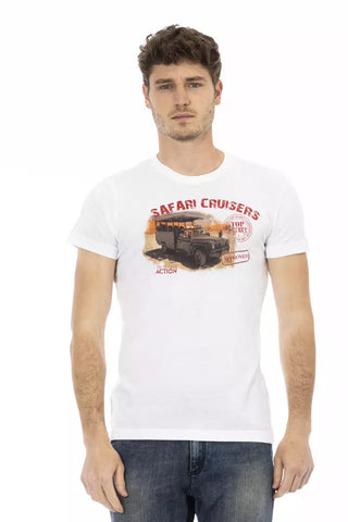 Weißes Baumwoll-Herren-T-Shirt