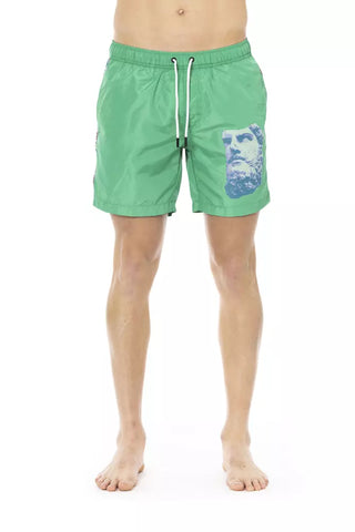 Bañador verde de poliéster para hombre  