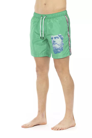 Bañador verde de poliéster para hombre  