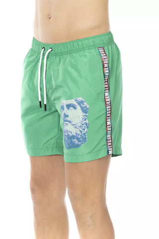 Bañador verde de poliéster para hombre  