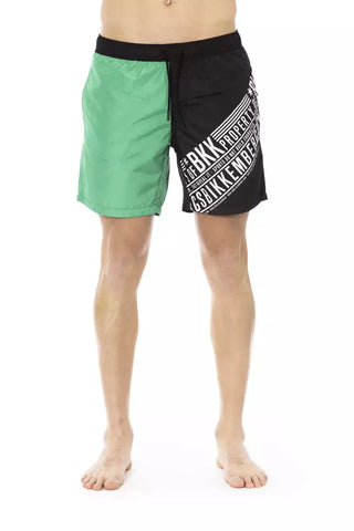 Bañador verde de poliéster para hombre  