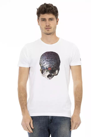 Camiseta blanca de algodón para hombre