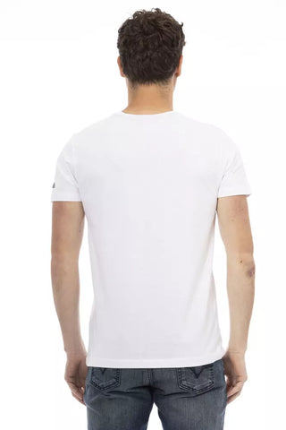 Weißes Herren-T-Shirt aus Baumwolle