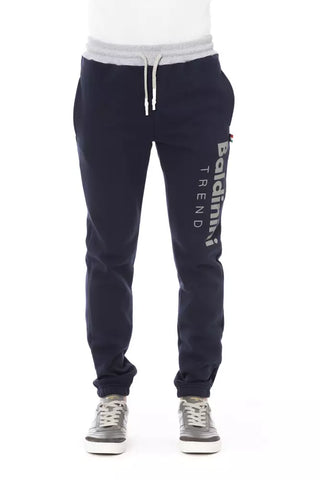 Blaue Baumwollhose