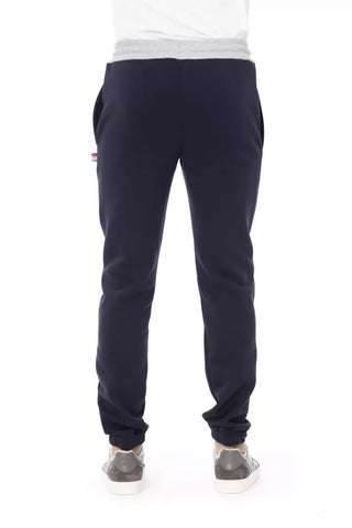 Blaue Baumwollhose