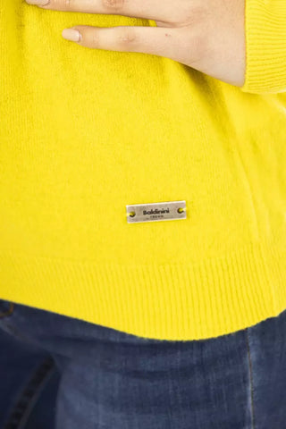 Suéter amarillo de lana para mujer