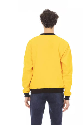 Gelber Herrenpullover aus Baumwolle