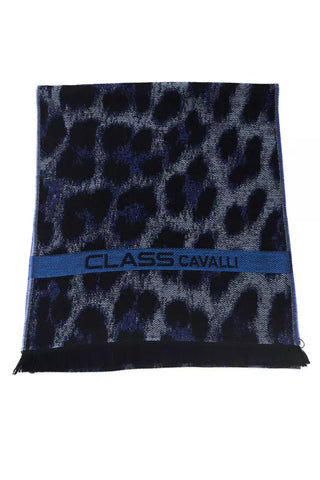 Bufanda de lana azul para hombres
