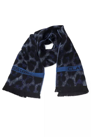 Bufanda de lana azul para hombres