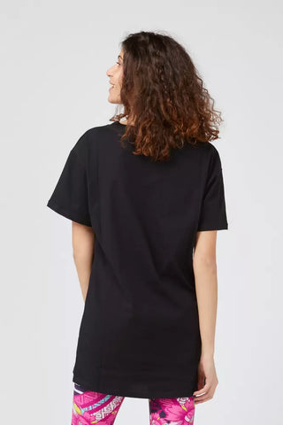 Blaues Baumwoll-T-Shirt für Damen