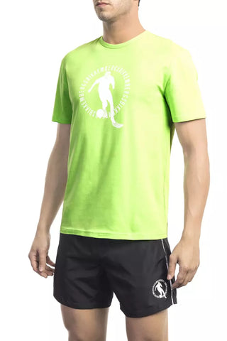 Grünes Baumwoll-Herren-T-Shirt