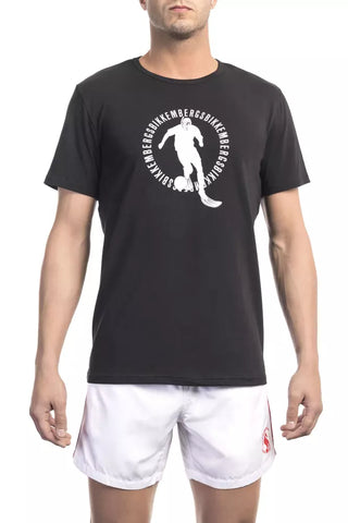 Herren-T-Shirt aus schwarzer Baumwolle