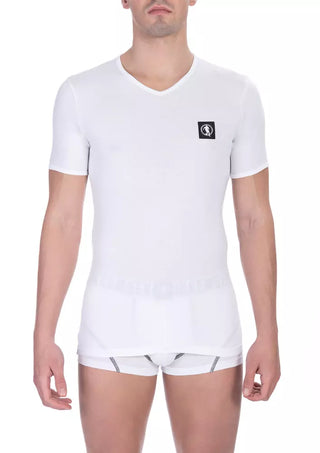 Weißes Baumwoll-Herren-T-Shirt