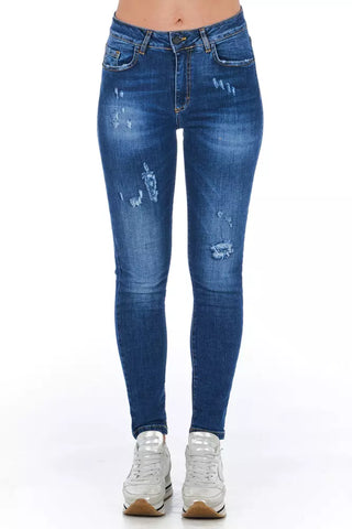 Blaue Sonstige Fasern Damenjeans