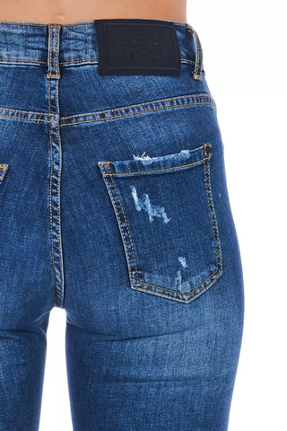 Blaue Sonstige Fasern Damenjeans