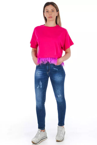 Blaue Sonstige Fasern Damenjeans