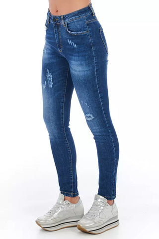 Blaue Sonstige Fasern Damenjeans