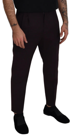 Pantalones chinos marrones de algodón para hombre