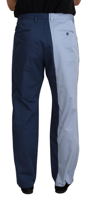 Blaue Hose aus Baumwolle im geraden Schnitt