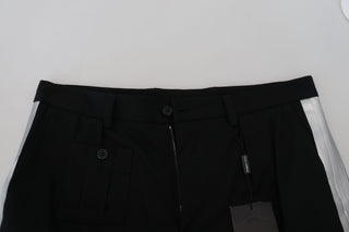 Bermudas cargo casuales negras