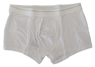 Weiße Boxershorts aus Baumwollmischung