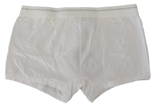 Weiße Boxershorts aus Baumwollmischung