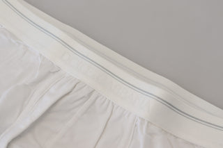 Weiße Boxershorts aus Baumwollmischung