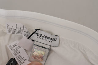 Weiße Boxershorts aus Baumwollmischung
