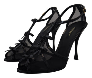 Sandalias de tacón alto stilettos negras