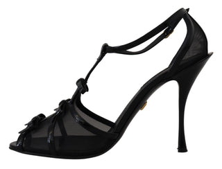 Sandalias de tacón alto stilettos negras