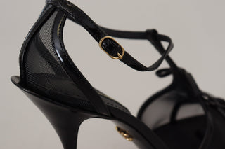 Sandalias de tacón alto stilettos negras