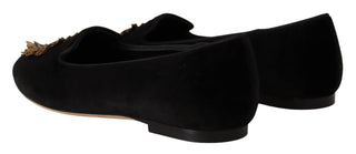 Schwarze DG Sacred Heart Patch Slipper