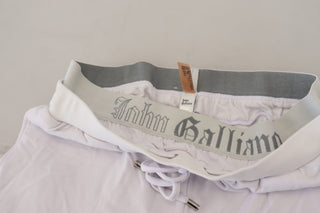 Pantalones jogger blancos para hombre con logo de algodón
