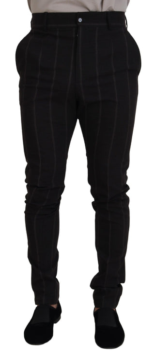 Schwarze Chino-Hose aus Wolle für Herren