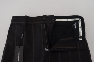 Schwarze Chino-Hose aus Wolle für Herren