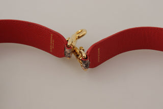 Braune Pythonleder-Kristall-Schulterriemen