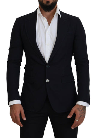 Blazer formal Taormina de lana azul  