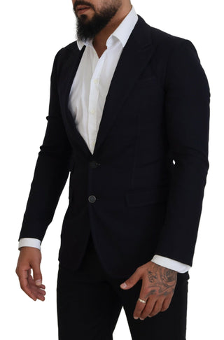 Blazer formal Taormina de lana azul  