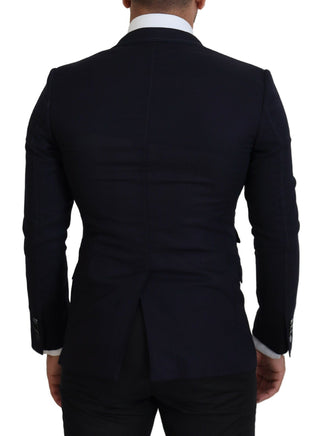 Blazer formal Taormina de lana azul  