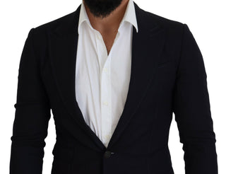 Blazer formal Taormina de lana azul  