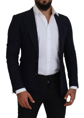 Blazer formal Taormina de lana azul  
