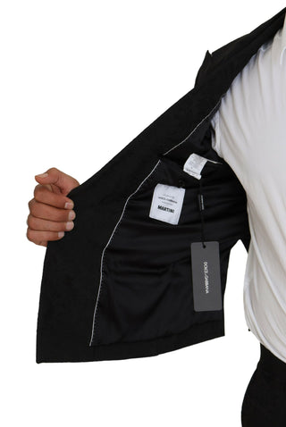 Black Polyester Men 2 Piece MARTINI Suit