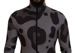 Grau gemusterte Polyester-Taucheranzug-Bademode